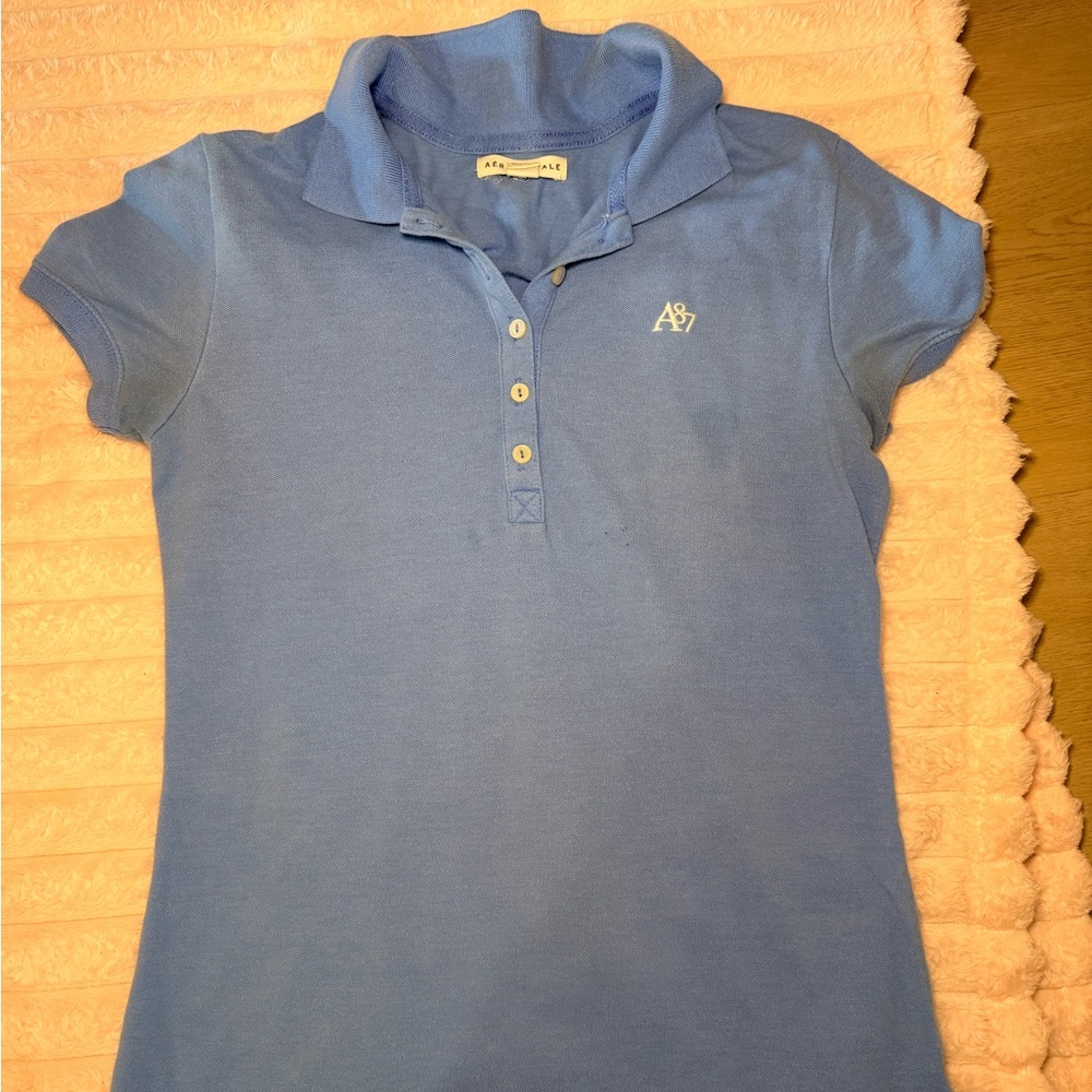 Aeropostale Light Blue Crewneck Top